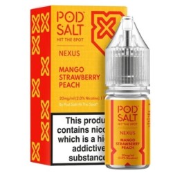 Pod Liquide Sel Nexus 10ml 20mg Mangue Fraise Pêche | DoctorVape