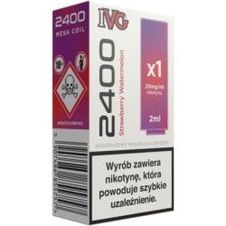 IVG 2400 20mg Strawberry Watermelon Disposable Vape Pod | DoctorVape