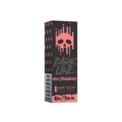 Liquid DARK LINE 10ml - Lait Fraise 3mg | Doctorvape