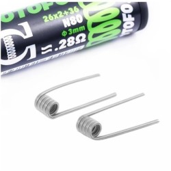 Wotofo N80 Dual Core Fused Clapton 26*2+36G 0.28ohm | Doctorvape