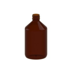 Amber PET Bottle with Cork, 500ml | DoctorVape