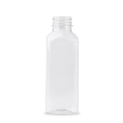 Bouteille PET carrée avec bouchon 500ml (blanche) | DoctorVape